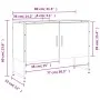 Armario lavabo baño madera ingeniería roble ahumado 80x33x60 cm de , Tocadores de baño - Ref: Foro24-842463, Precio: 62,04 €,...