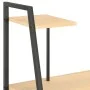 Schreibtisch mit Regalen aus Eiche und Schwarz, 102 x 50 x 117 cm von vidaXL, Schreibtische - Ref: Foro24-20284, Preis: 82,43...