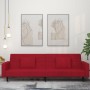 Zweiplätziges Schlafsofa mit zwei roten Samtkissen. von , Sofas - Ref: Foro24-375820, Preis: 274,07 €, Rabatt: %