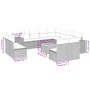 12-teiliges Gartensofa-Set mit schwarzen Kissen aus synthetischem Rattan. von , Gartensets - Ref: Foro24-3225503, Preis: 633,...
