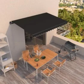 Manuelle ausfahrbare Markise in Anthrazitgrau, 450x350 cm. von , Markisen - Ref: Foro24-3069199, Preis: 385,52 €, Rabatt: %