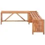 Garden bench with 2 solid acacia planters 117x117x40 cm by vidaXL, garden benches - Ref: Foro24-46345, Price: 95,15 €, Discou...