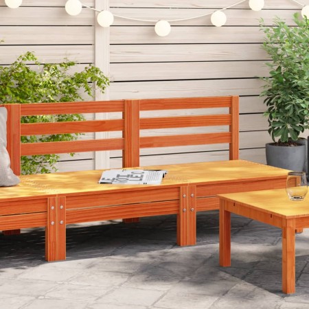 Sofás de jardín sin reposabrazos 2 uds pino macizo marrón cera by , Modular outdoor sofas - Ref: Foro24-838002, Price: 86,07 ...