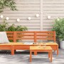 Sofás de jardín sin reposabrazos 2 uds pino macizo marrón cera by , Modular outdoor sofas - Ref: Foro24-838002, Price: 86,07 ...