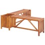 Gartenbank mit 2 Pflanzgefäßen aus massiver Akazie 117x117x40 cm von vidaXL, Gartenbänke - Ref: Foro24-46345, Preis: 96,69 €,...