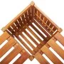 Garden bench with 2 solid acacia planters 117x117x40 cm by vidaXL, garden benches - Ref: Foro24-46345, Price: 95,15 €, Discou...