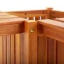 Garden bench with 2 solid acacia planters 117x117x40 cm by vidaXL, garden benches - Ref: Foro24-46345, Price: 95,15 €, Discou...