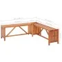 Garden bench with 2 solid acacia planters 117x117x40 cm by vidaXL, garden benches - Ref: Foro24-46345, Price: 95,15 €, Discou...