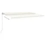 Automatische Markise mit LED und Windsensor, creme, 5x3 m. von , Markisen - Ref: Foro24-3069992, Preis: 753,25 €, Rabatt: %
