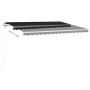 Toldo automático LED sensor de viento gris antracita 400x350 cm by , Awnings - Ref: Foro24-3068994, Price: 608,48 €, Discount: %