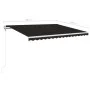 Toldo automático LED sensor de viento gris antracita 400x350 cm by , Awnings - Ref: Foro24-3068994, Price: 595,97 €, Discount: %