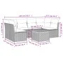 Garten-Essgruppe 7-teilig mit schwarzen Polstern aus synthetischem Rattan von , Gartensets - Ref: Foro24-3223557, Preis: 382,...