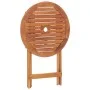 Folding garden table made of solid acacia wood 60x75 cm by vidaXL, Garden tables - Ref: Foro24-46346, Price: 54,46 €, Discoun...