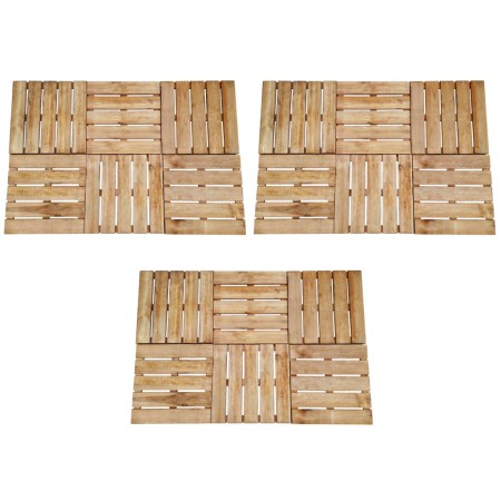 Terrassenfliesen 18 Einheiten braunes Holz 50x50 cm von , Böden und Teppiche - Ref: Foro24-276435, Preis: 189,80 €, Rabatt: %