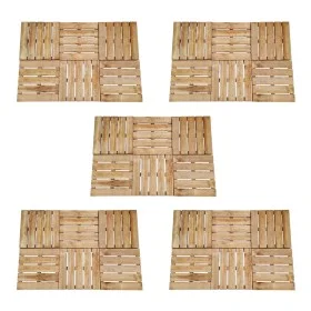 Baldosas de porche 30 unidades madera marrón 50x50 cm by , Floors and carpets - Ref: Foro24-276437, Price: 385,91 €, Discount: %