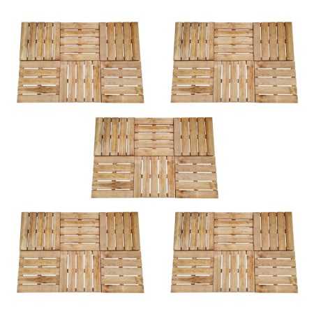 30 braune Holzfliesen für die Veranda, jeweils 50x50 cm. von , Böden und Teppiche - Ref: Foro24-276437, Preis: 385,75 €, Raba...