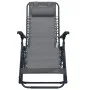 Folding chairs 2 units gray textilene by , Loungers - Ref: Foro24-312462, Price: 197,63 €, Discount: %
