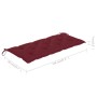 Banco de jardín con cojín bambú 120 cm de , Bancos de jardín - Ref: Foro24-3063900, Precio: 150,73 €, Descuento: %