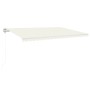 Toldo automático con LED y sensor de viento crema 500x300 cm by , Awnings - Ref: Foro24-3068952, Price: 723,65 €, Discount: %