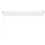 Toldo automático con LED y sensor de viento crema 500x300 cm by , Awnings - Ref: Foro24-3068952, Price: 676,90 €, Discount: %