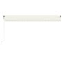 Toldo automático con LED y sensor de viento crema 500x300 cm by , Awnings - Ref: Foro24-3068952, Price: 723,65 €, Discount: %