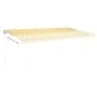 Toldo automático LED sensor de viento amarillo blanco 600x300cm de , Toldos - Ref: Foro24-3068973, Precio: 794,21 €, Descuent...