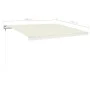 Automatische Markise mit LED und Windsensor, creme, 400x350 cm. von , Markisen - Ref: Foro24-3068992, Preis: 594,85 €, Rabatt: %