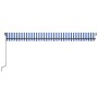 Manual retractable awning with blue and white LED light 600x300 cm by , Awnings - Ref: Foro24-3069161, Price: 439,07 €, Disco...