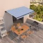 Einziehbare automatische Markise blau und weiß 450x350 cm von , Markisen - Ref: Foro24-3069196, Preis: 378,66 €, Rabatt: %