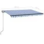 Einziehbare automatische Markise blau und weiß 450x350 cm von , Markisen - Ref: Foro24-3069196, Preis: 378,66 €, Rabatt: %