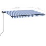 Einziehbare automatische Markise blau und weiß 450x350 cm von , Markisen - Ref: Foro24-3069196, Preis: 421,13 €, Rabatt: %