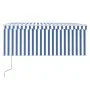 Toldo automático persiana LED sensor viento azul blanco 3x2,5 m by , Awnings - Ref: Foro24-3069271, Price: 513,28 €, Discount: %