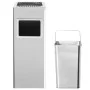 Papelera con cenicero de acero inoxidable 36 L by vidaXL, Garbage cans and trash cans - Ref: Foro24-51090, Price: 107,24 €, D...