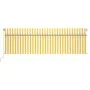Manual retractable awning with yellow and white striped 5x3 m. by , Awnings - Ref: Foro24-3069458, Price: 392,74 €, Discount: %