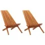 Klappbare Gartenliegen 2 Einheiten aus massivem Akazienholz von vidaXL, Gartenstühle - Ref: Foro24-45975, Preis: 218,48 €, Ra...