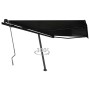 Manuell ausfahrbares, anthrazitgraues Standmarkisentuch, 450x350 cm. von , Markisen - Ref: Foro24-3069839, Preis: 547,14 €, R...