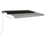 Manuell ausfahrbares, anthrazitgraues Standmarkisentuch, 450x350 cm. von , Markisen - Ref: Foro24-3069839, Preis: 499,66 €, R...