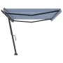 Manuelle einziehbare Bodenmarkise blau und weiß 500x300 cm von , Markisen - Ref: Foro24-3069776, Preis: 475,40 €, Rabatt: %