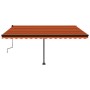 Orange und braune manuell einziehbare Fußmarkise 450x300 cm von , Markisen - Ref: Foro24-3069760, Preis: 479,04 €, Rabatt: %