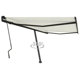 Cremefarbene manuell ausziehbare Fußmarkise 450 x 300 cm von , Markisen - Ref: Foro24-3069757, Preis: 467,48 €, Rabatt: %