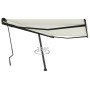 Cremefarbene manuell ausziehbare Fußmarkise 450 x 300 cm von , Markisen - Ref: Foro24-3069757, Preis: 502,34 €, Rabatt: %