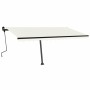 Cremefarbene manuell ausziehbare Fußmarkise 450 x 300 cm von , Markisen - Ref: Foro24-3069757, Preis: 502,34 €, Rabatt: %