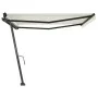Toldo de pie retráctil manual crema 450x300 cm de , Toldos - Ref: Foro24-3069757, Precio: 467,47 €, Descuento: %