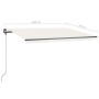 Cremefarbene manuell ausziehbare Fußmarkise 450 x 300 cm von , Markisen - Ref: Foro24-3069757, Preis: 502,34 €, Rabatt: %