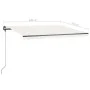 Toldo de pie retráctil manual crema 450x300 cm de , Toldos - Ref: Foro24-3069757, Precio: 467,47 €, Descuento: %