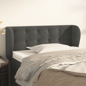 Cabecero de terciopelo gris oscuro 103x23x78/88 cm en Cabeceros y pies de cama | Comprar online en Foro24