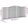 Gabionenkörbe 4 Stück Bogenform Eisen 400x30x160/180 cm von , Töpfe und Pflanzgefäße - Ref: Foro24-3146907, Preis: 784,06 €, ...