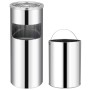 30 L stainless steel trash can with ashtray by vidaXL, Garbage cans and trash cans - Ref: Foro24-51087, Price: 83,95 €, Disco...