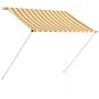 Einziehbare Markise 150x150 cm gelb und weiß von , Markisen - Ref: Foro24-143752, Preis: 39,41 €, Rabatt: %