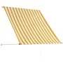 Toldo retráctil 150x150 cm amarillo y blanco de , Toldos - Ref: Foro24-143752, Precio: 38,67 €, Descuento: %